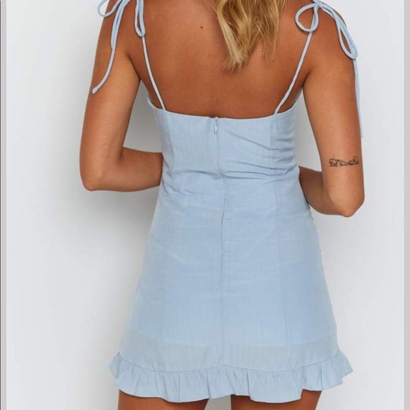 Beginning Boutique Elise Mini Dress Blue - Picture 5 of 11